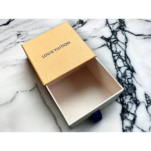 Louis Vuitton Box Small Gift Jewelry Wallet 3.5” x 3.5”x2” Pull Out Drawer​​​​​ - Picture 2 of 6